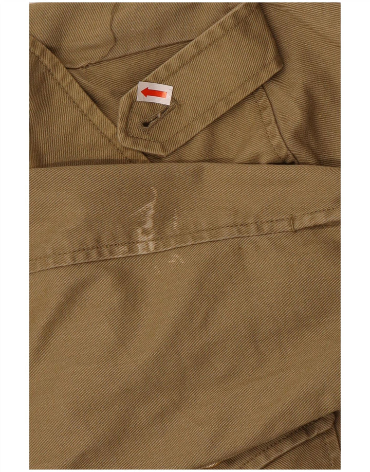Giacca militare da donna Zara UK 14 cotone kaki medio