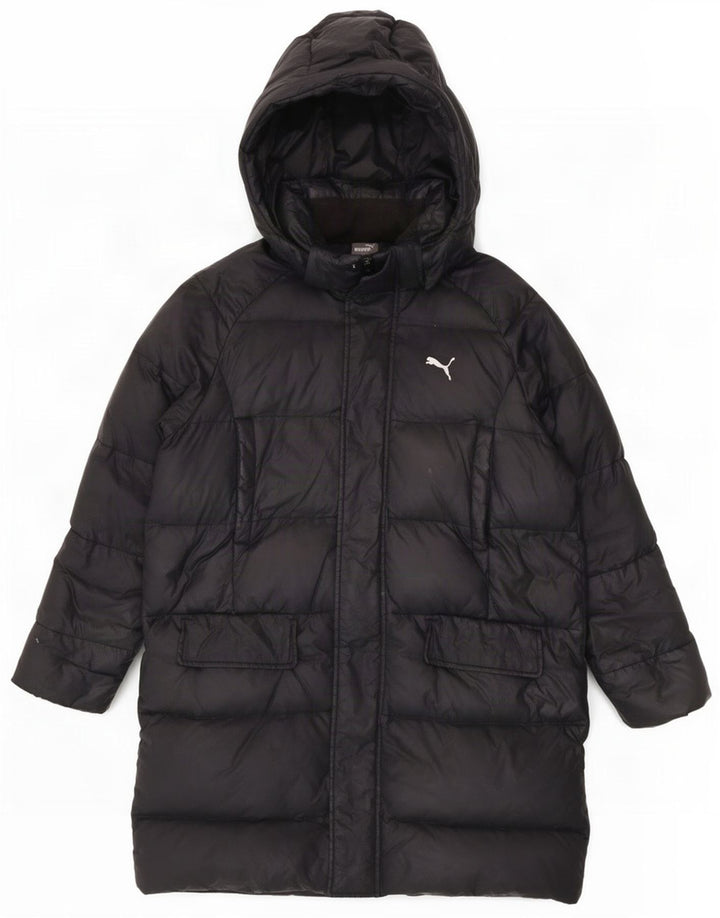 Cappotto imbottito con cappuccio Puma da uomo UK 36 piccolo nero