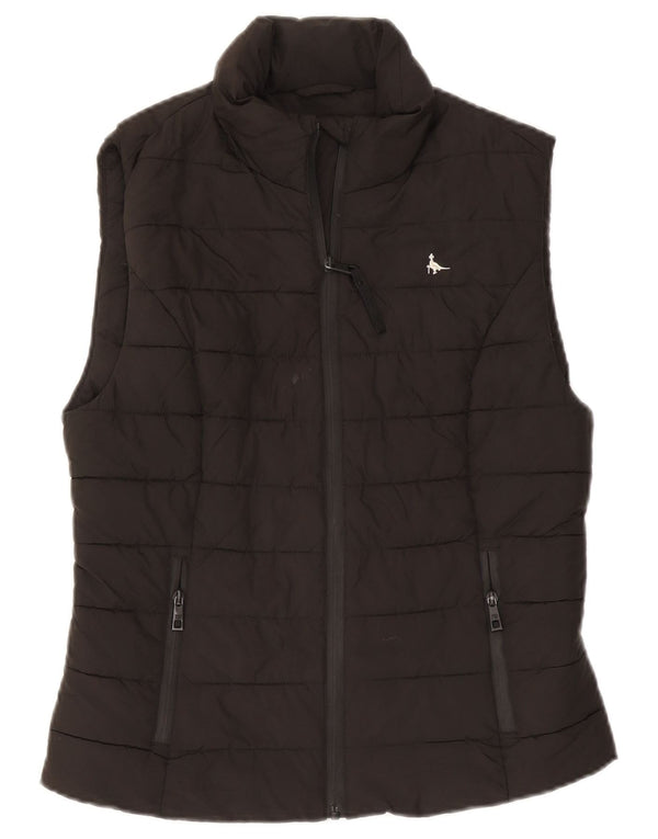 Gilet imbottito da donna Jack Wills UK 10 piccolo poliestere nero