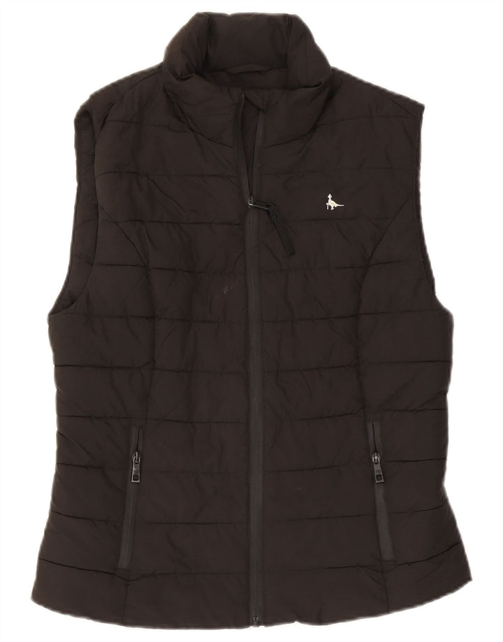Gilet imbottito da donna Jack Wills UK 10 piccolo poliestere nero