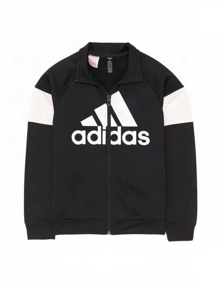 Giacca da ginnastica grafica da ragazzo Adidas 9-10 anni Colorblock nera