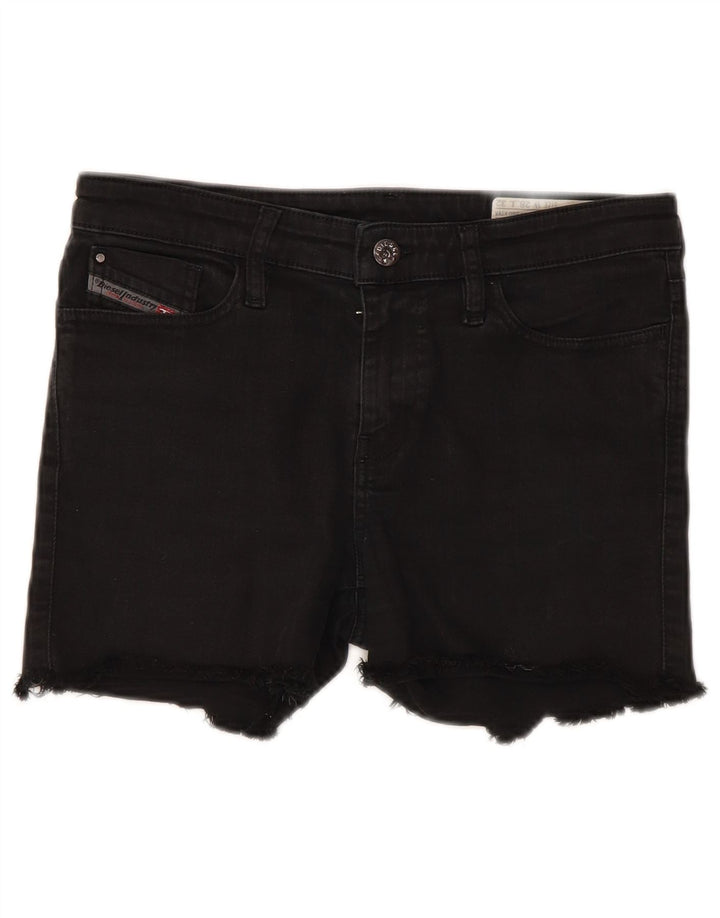 Pantaloncini di jeans Skinzee da donna Diesel W28 cotone nero medio