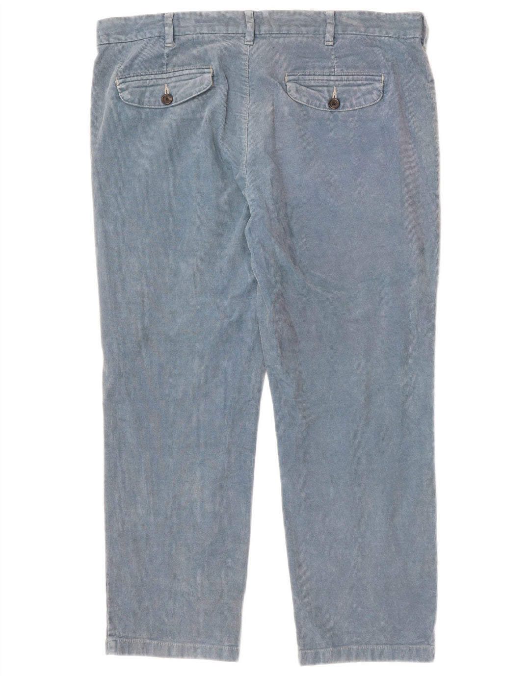 MARKS & SPENCER Pantaloni dritti da uomo in velluto a coste W40 L29 Blu