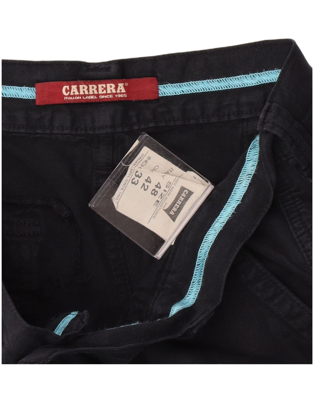 Pantaloncini cargo da uomo Carrera W33 grandi in cotone blu navy