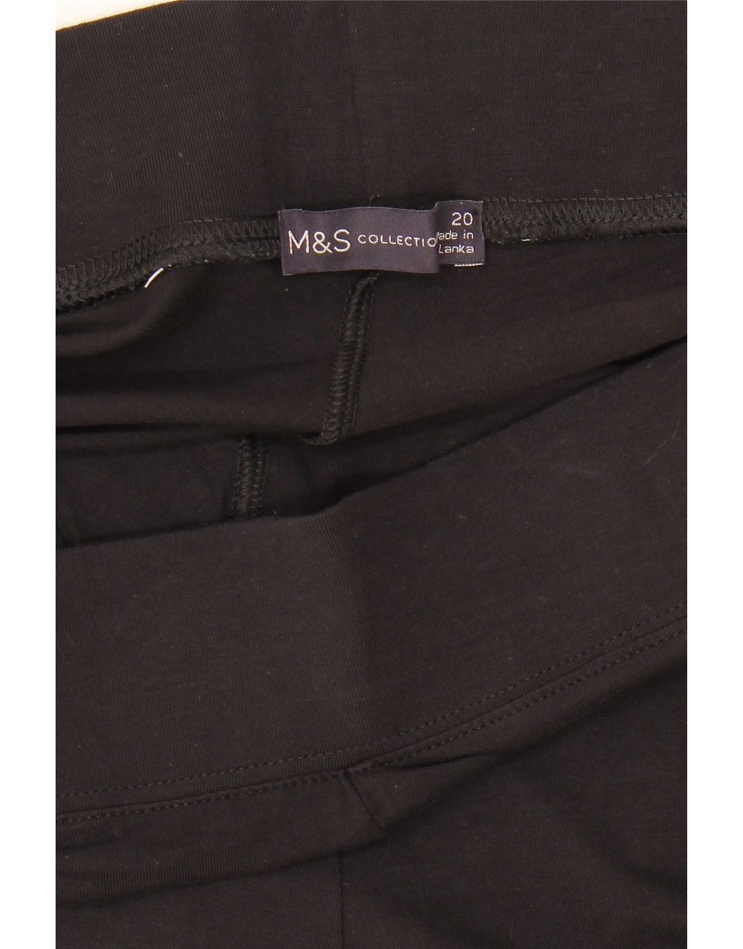 Leggings da donna Marks & Spencer UK 20 2XL Viscosa nera