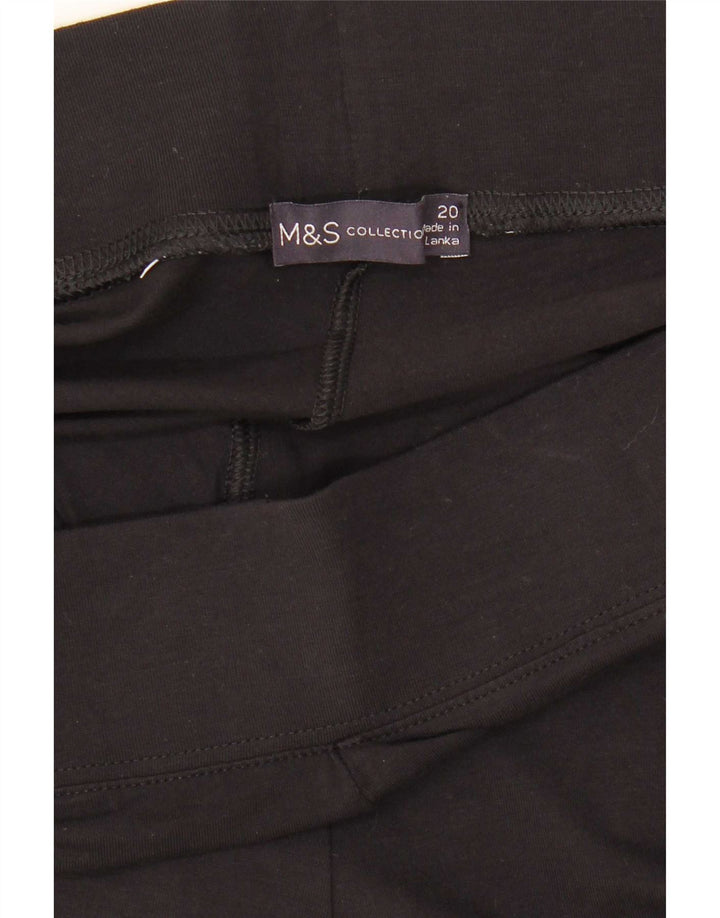 Leggings da donna Marks & Spencer UK 20 2XL Viscosa nera