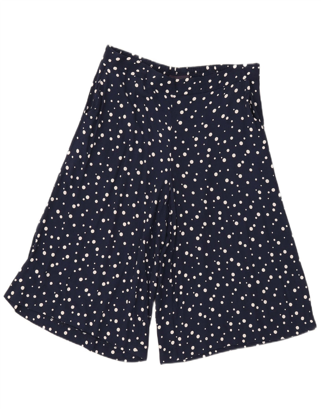Bermuda da donna Marks & Spencer UK 12 Medium W32 Blu navy maculato