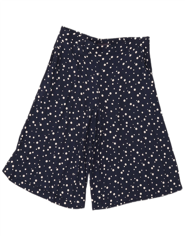 Bermuda da donna Marks & Spencer UK 12 Medium W32 Blu navy maculato
