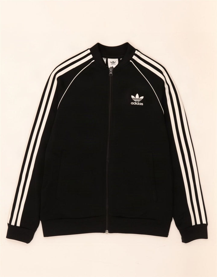 Giacca da tuta da ragazzo Adidas 11-12 anni in poliestere nero