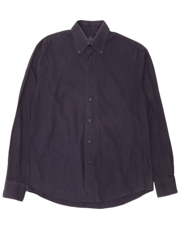 Camicia Trussardi Uomo XL Cotone Blu Navy
