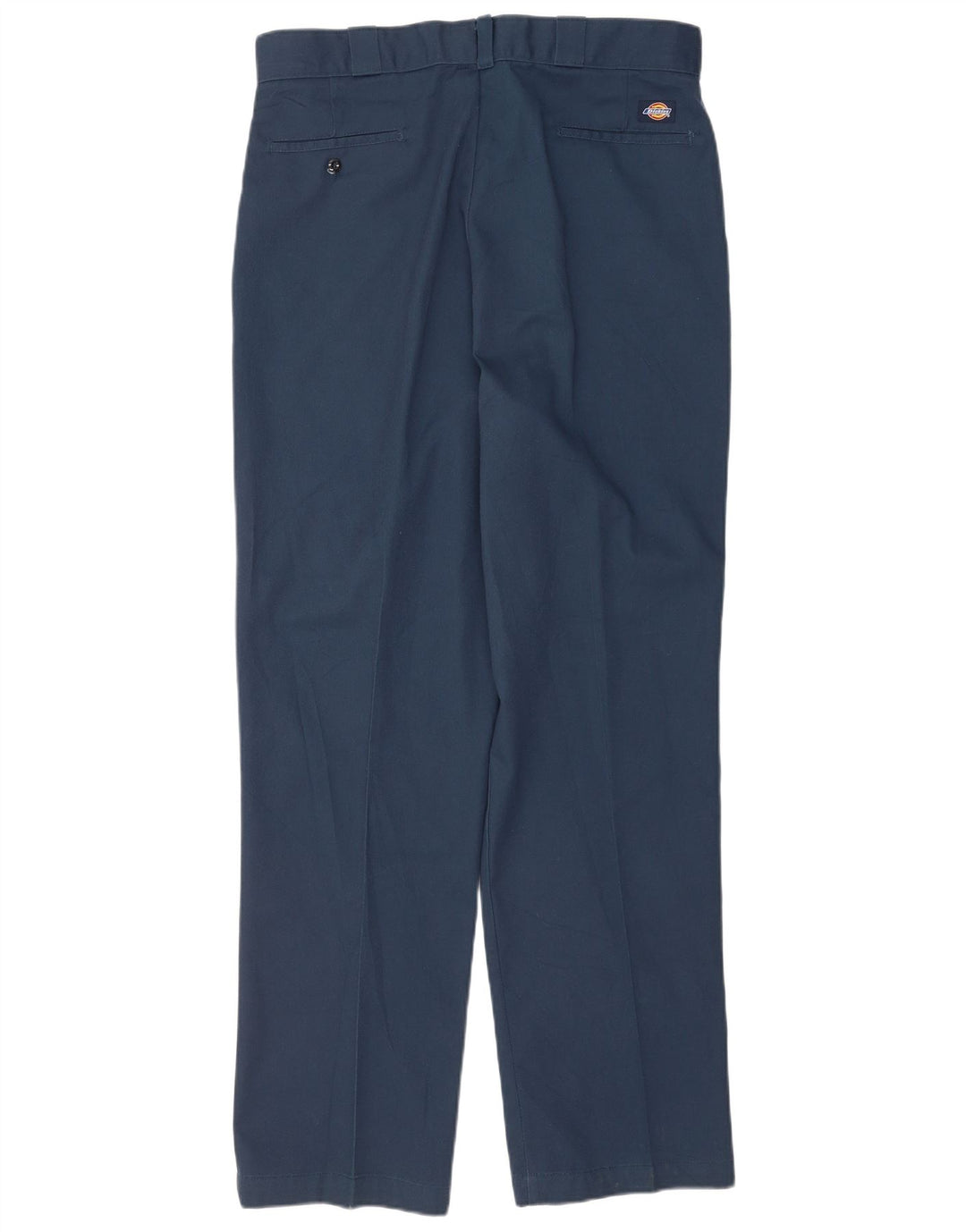 Pantaloni chino dritti da uomo Dickies W38 L34 poliestere blu navy