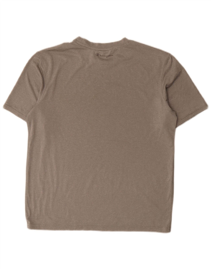 T-shirt da uomo Champion Top in poliestere grigio medio