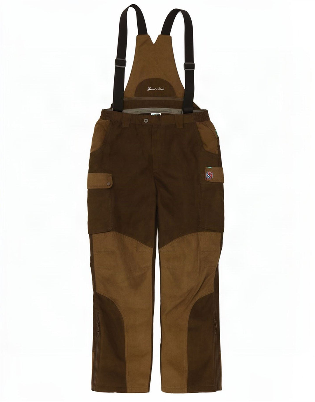 Pantaloni cargo da uomo con salopette Percussion W34 L31 color kaki