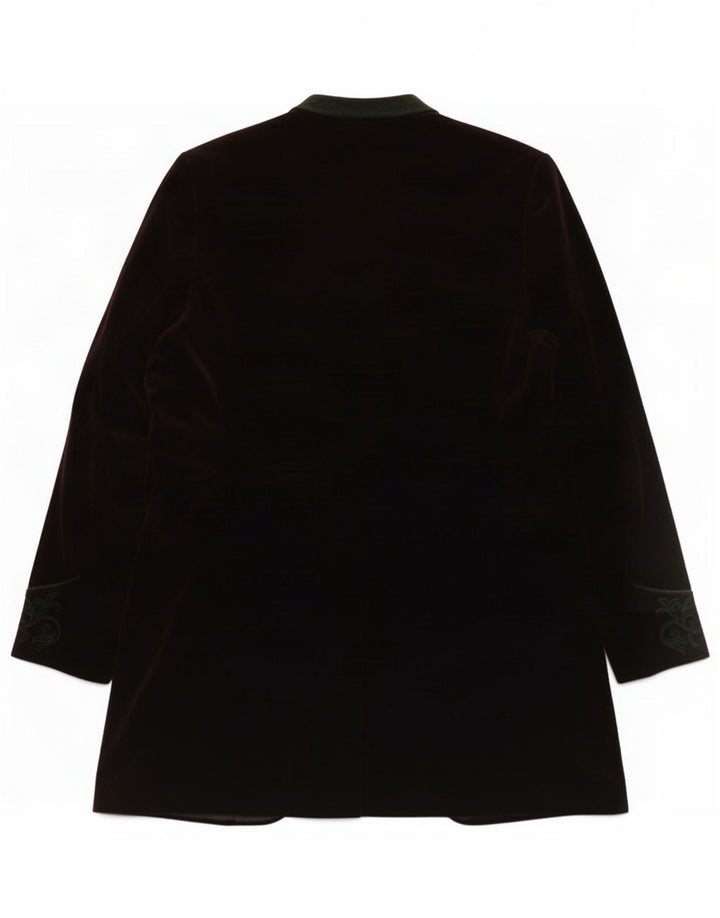 Allwerk Giacca blazer lunga da donna a 6 bottoni UK 12 Borgogna media