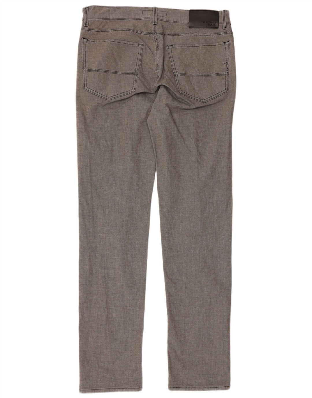 Pantaloni Casual Slim Uomo Trussardi W34 L33 Cotone Grigio