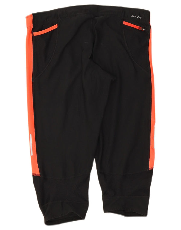 Leggings Nike Dri Fit Capri da donna UK 12 Medium Black Colourblock