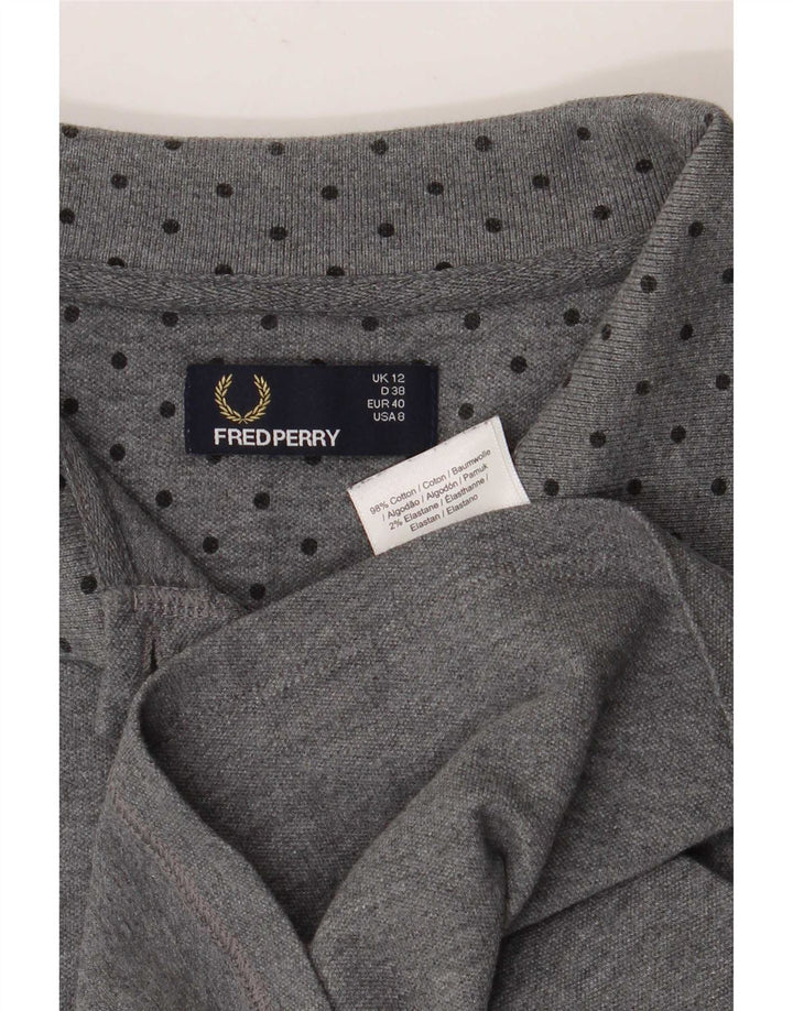 Polo da donna Fred Perry UK 12 cotone maculato grigio medio