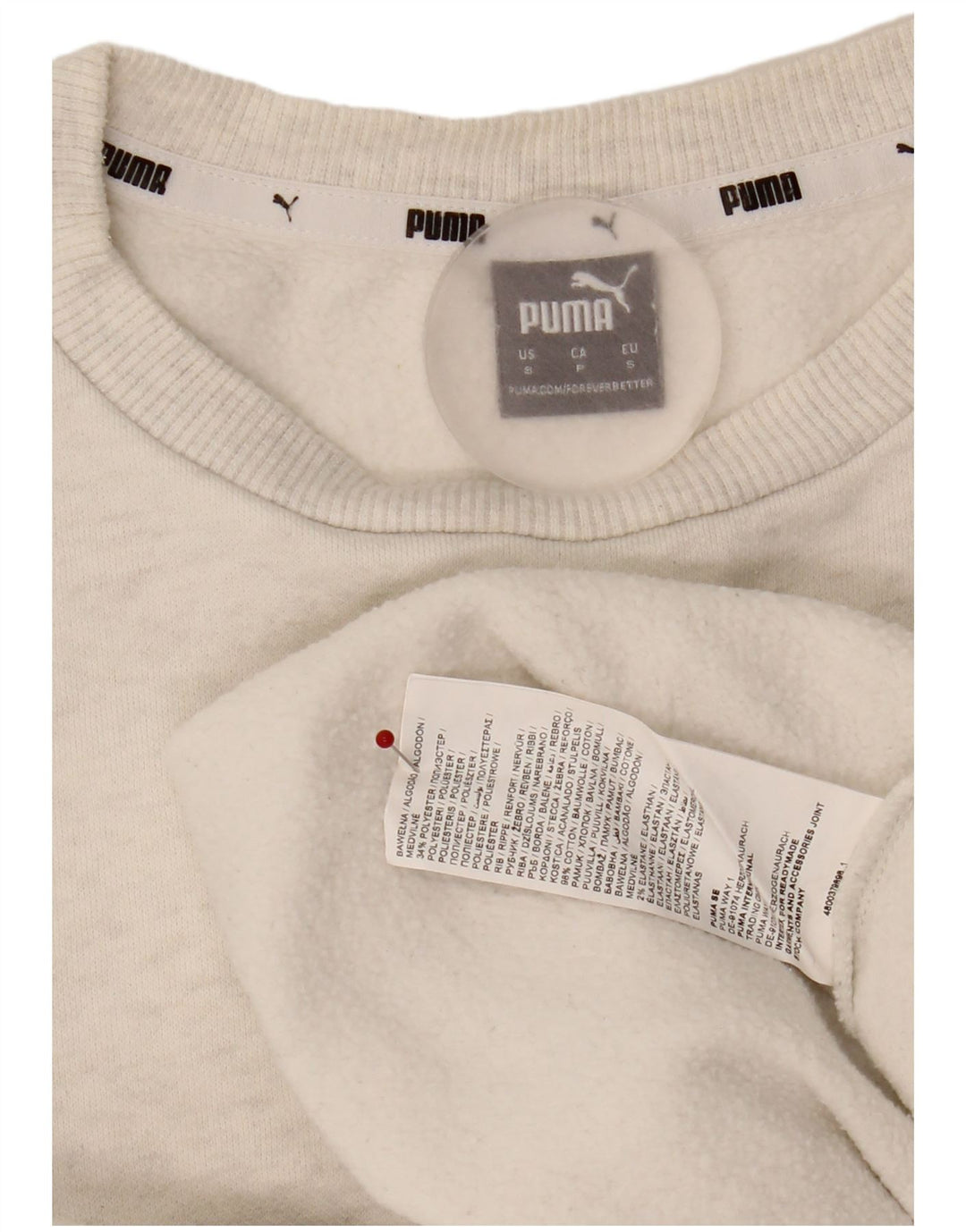 Felpa oversize con grafica da donna Puma UK 10 Small Cotone grigio