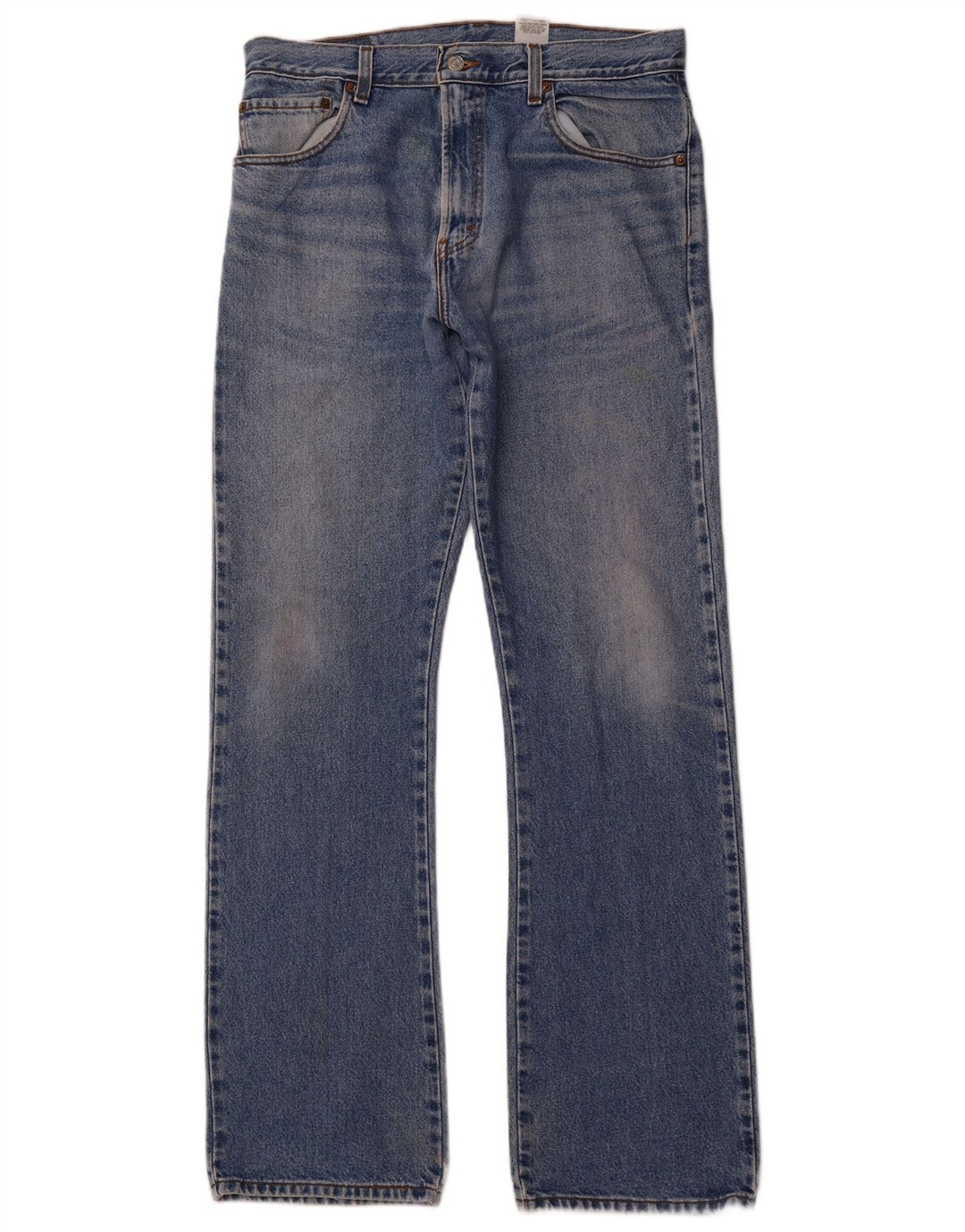 LEVI'S Uomo 517 Jeans Bootcut W34 L34 Cotone Blu