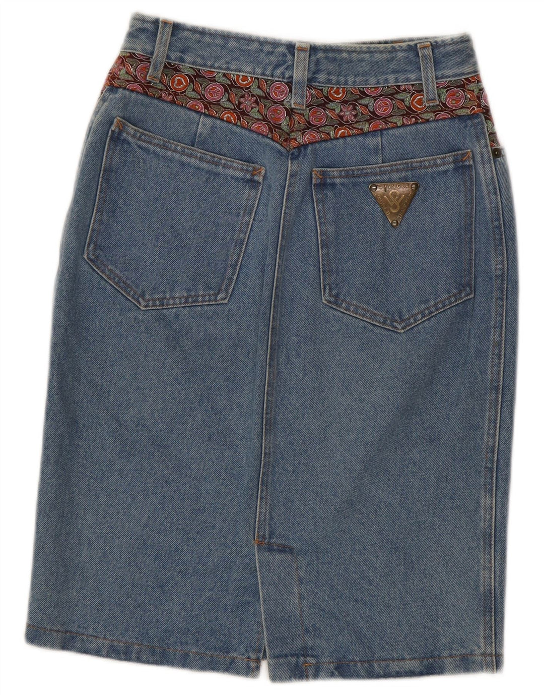 Gonna in denim da donna Swinger IT 41 media W27 cotone blu