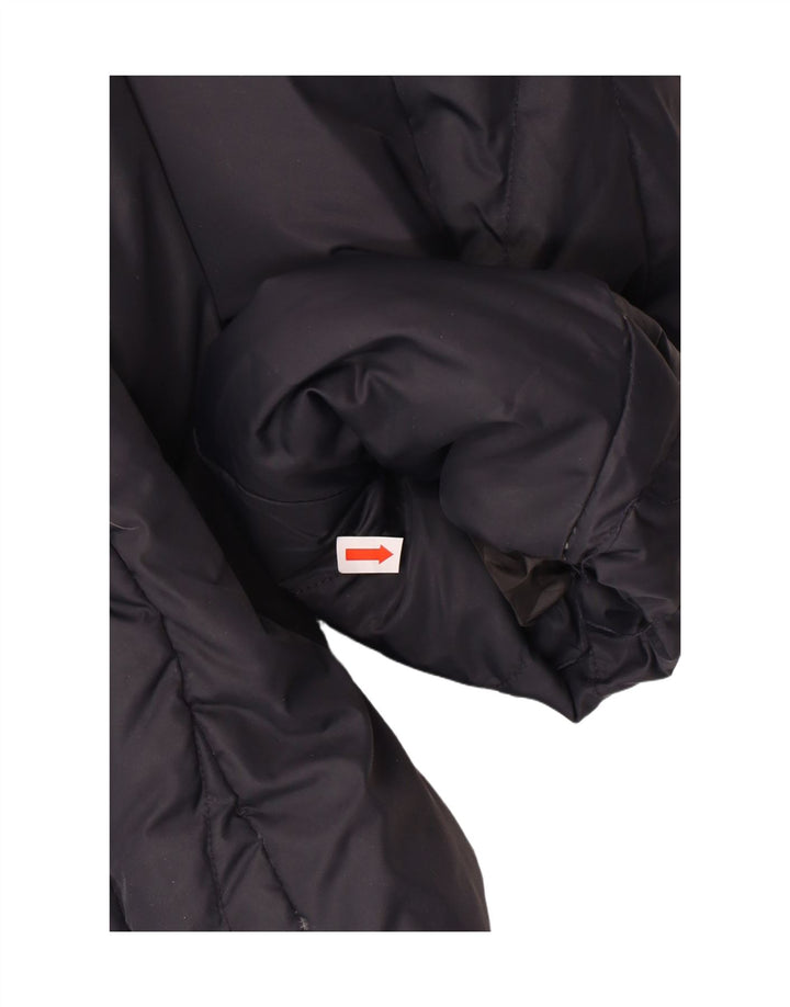 BELFE Womens Hooded Padded Coat UK 16 Large Navy Blue Polyamide