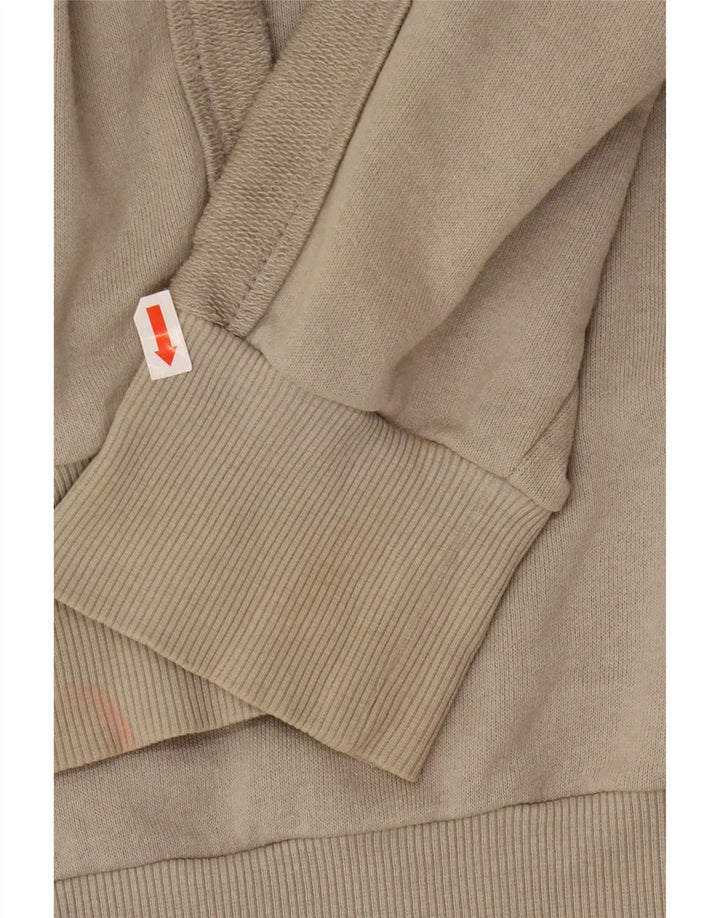 Felpa con cappuccio grafica da uomo PUMA grande in cotone grigio