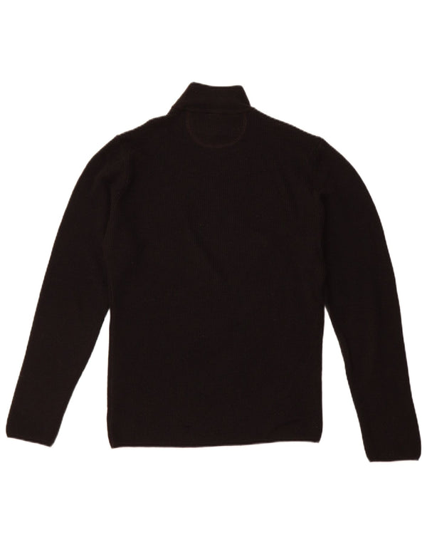 ARMANI JEANS Maglione da uomo con collo alto in lana nera media