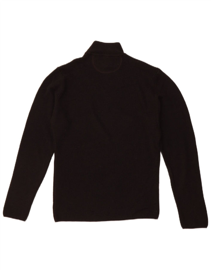 ARMANI JEANS Maglione da uomo con collo alto in lana nera media