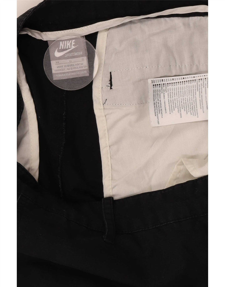Pantaloni cargo dritti Nike da uomo W34 L30 cotone nero