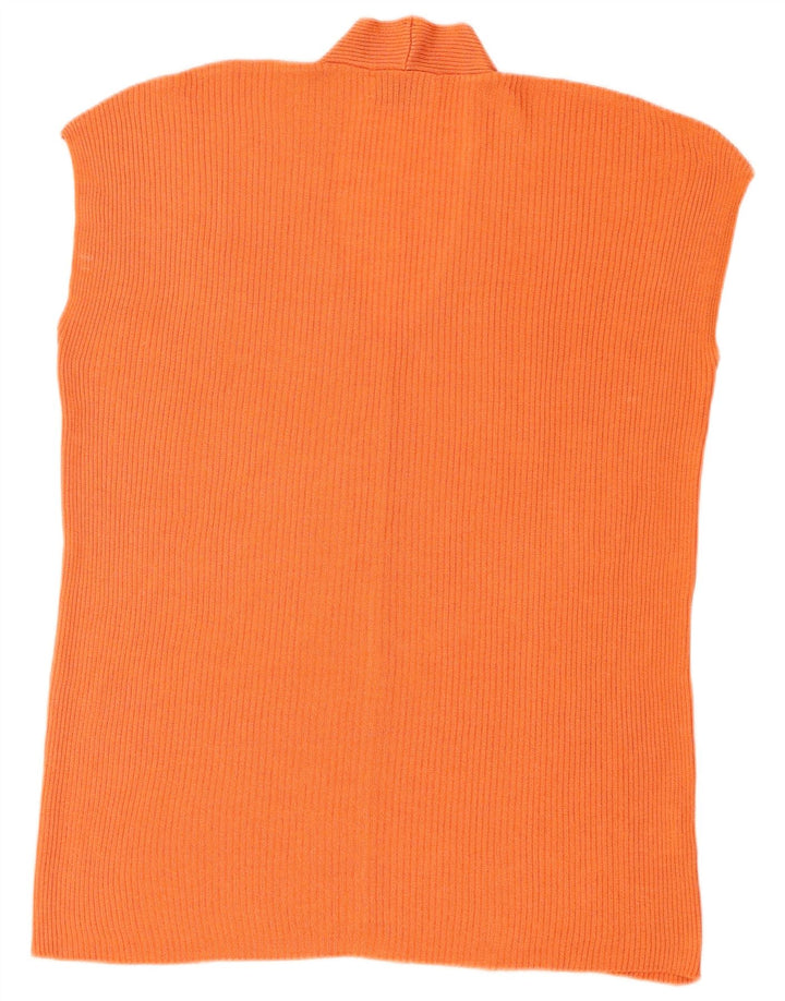 Canotta oversize da donna Benetton UK 14 Viscosa arancione medio