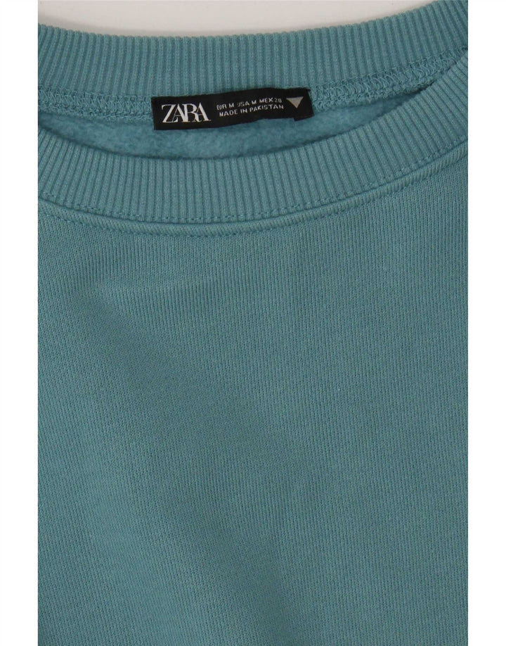 Felpa oversize da donna Zara UK 14 Blu medio