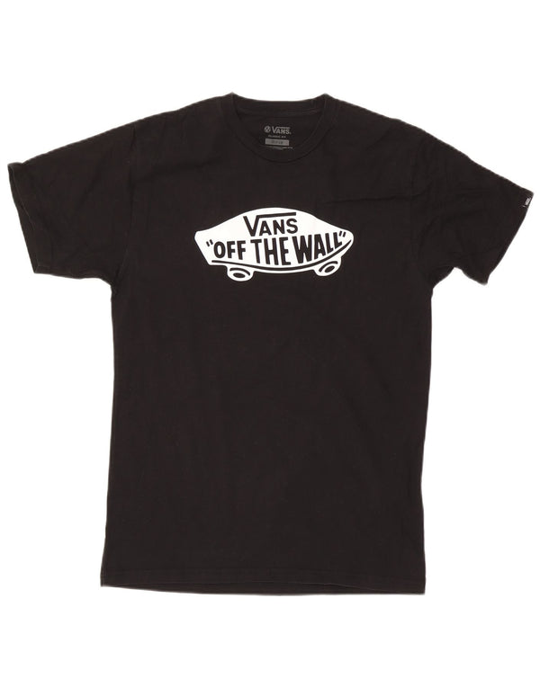 T-shirt grafica da uomo con vestibilità classica Vans, cotone medio nero