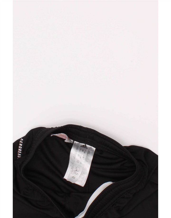 Pantaloncini sportivi Adidas Aeroready da ragazzo 7-8 anni in poliestere nero