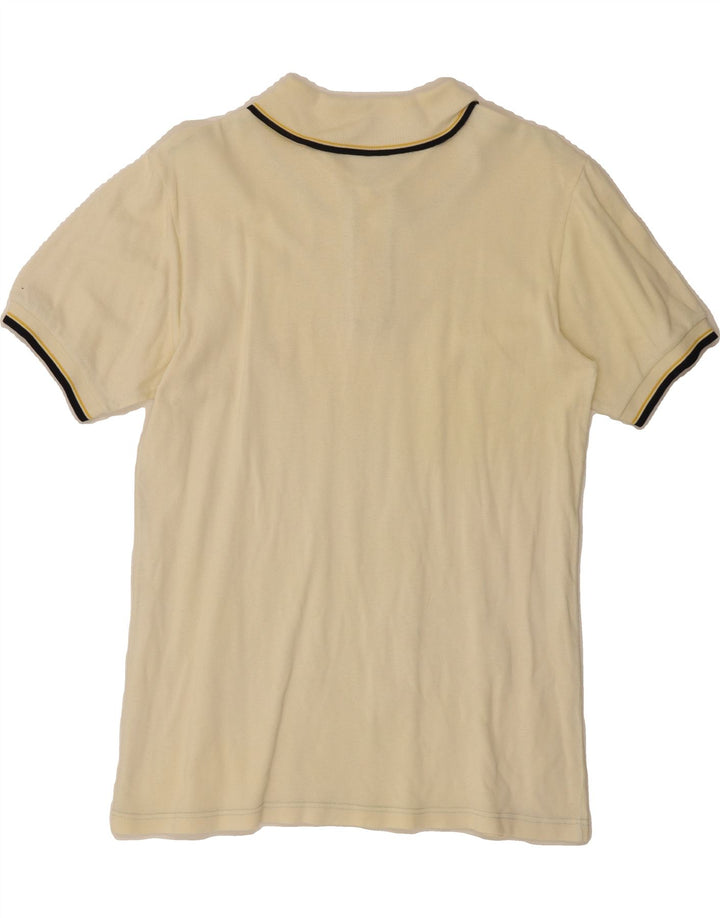 POP 84 Mens Polo Shirt Large Off White Cotton Vintage POP 84 and Second-Hand POP 84 from Messina Hembry 