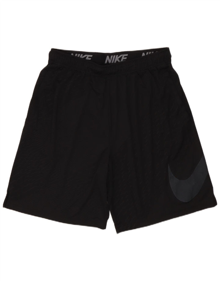 NIKE Pantaloncini sportivi grafici Dri Fit da uomo XL Poliestere chiazzato nero