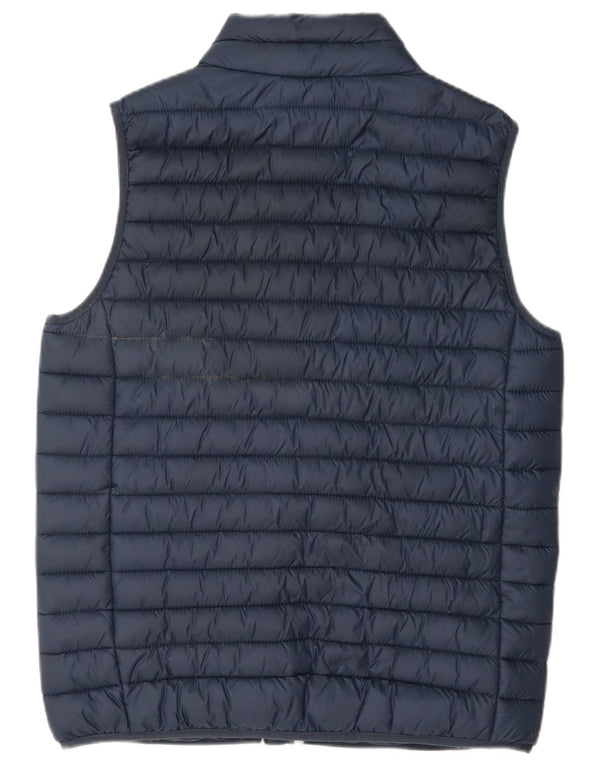 Crew Clothing Gilet imbottito da uomo UK 36 piccolo in nylon blu navy