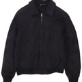 Giubbotto bomber da uomo Zara UK 38 poliestere blu navy medio