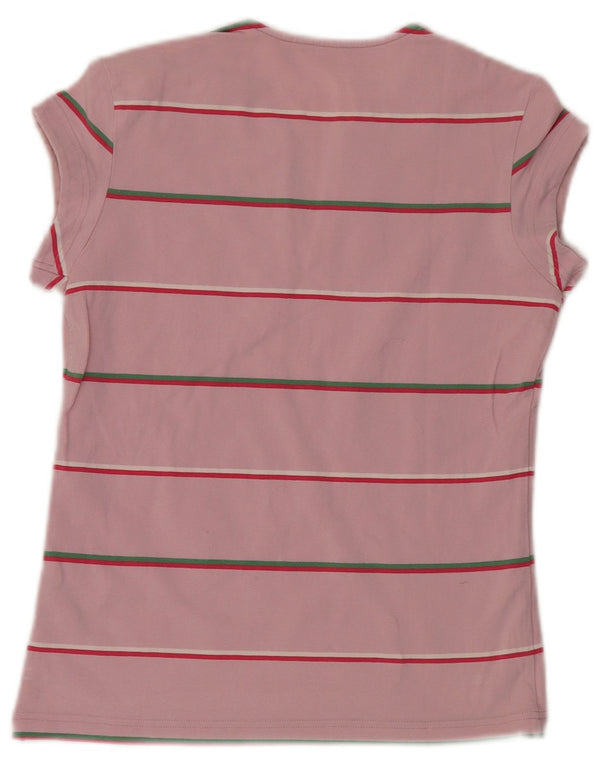 T-shirt da donna Nike Top UK 14/16 a righe grandi rosa