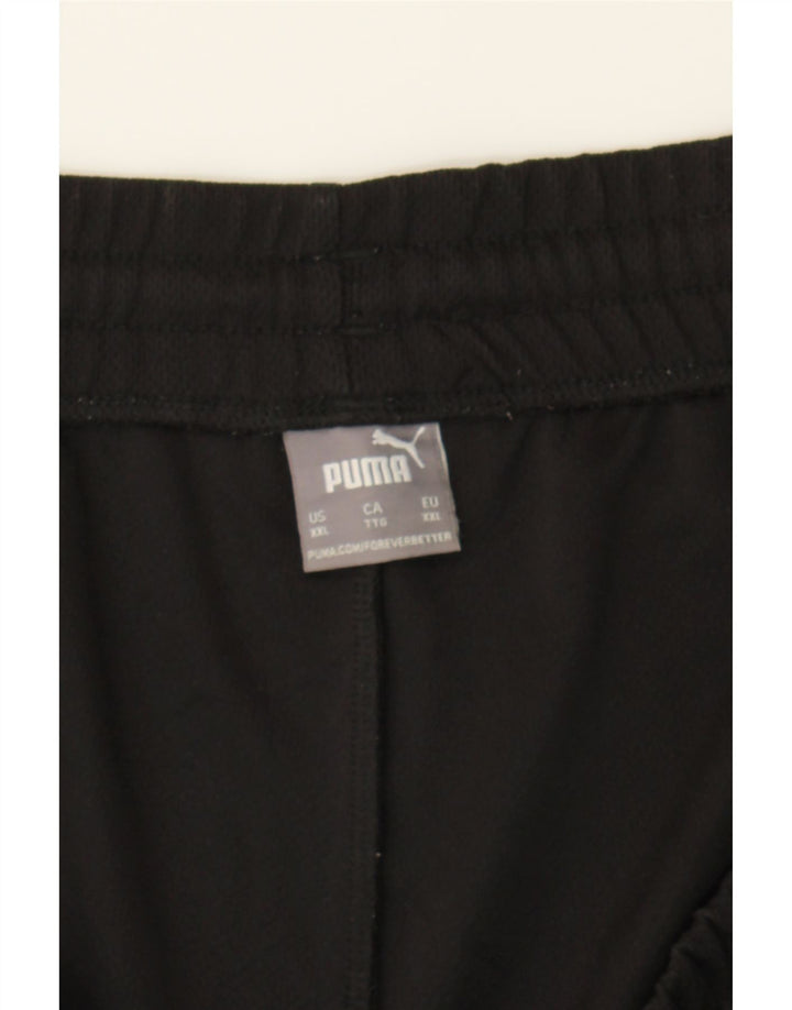 PUMA Mens Sport Shorts 2XL  Black Polyester Vintage Puma and Second-Hand Puma from Messina Hembry 