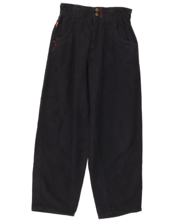 Pantaloni casual affusolati con grafica da donna Carrera W26 L28 cotone nero