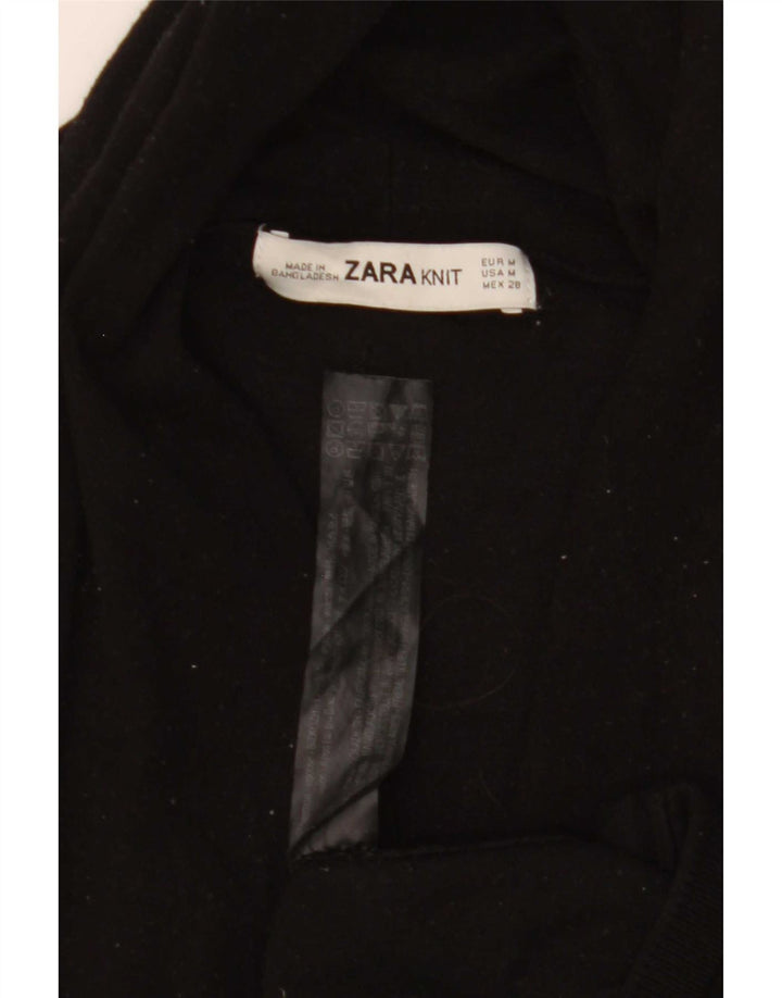 Maglione cardigan da donna Zara UK 12 viscosa nera media