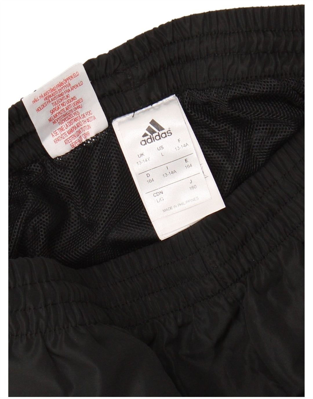 Pantaloni da tuta ADIDAS da ragazzo Joggers 13-14 anni Poliestere nero