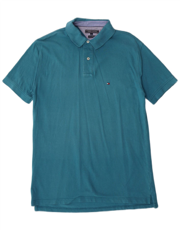 TOMMY HILFIGER Mens Polo Shirt XL Blue Cotton
