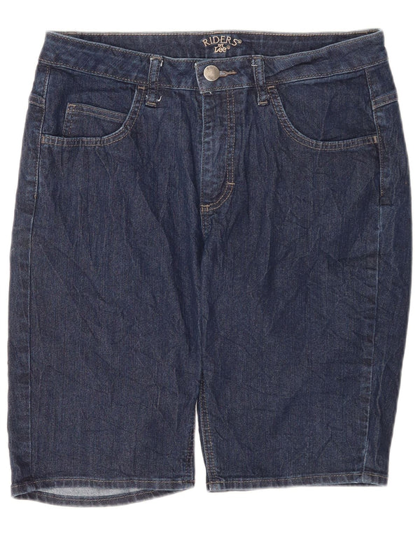 Pantaloncini di jeans Lee Riders da donna US 10 Large W30 Cotone blu navy