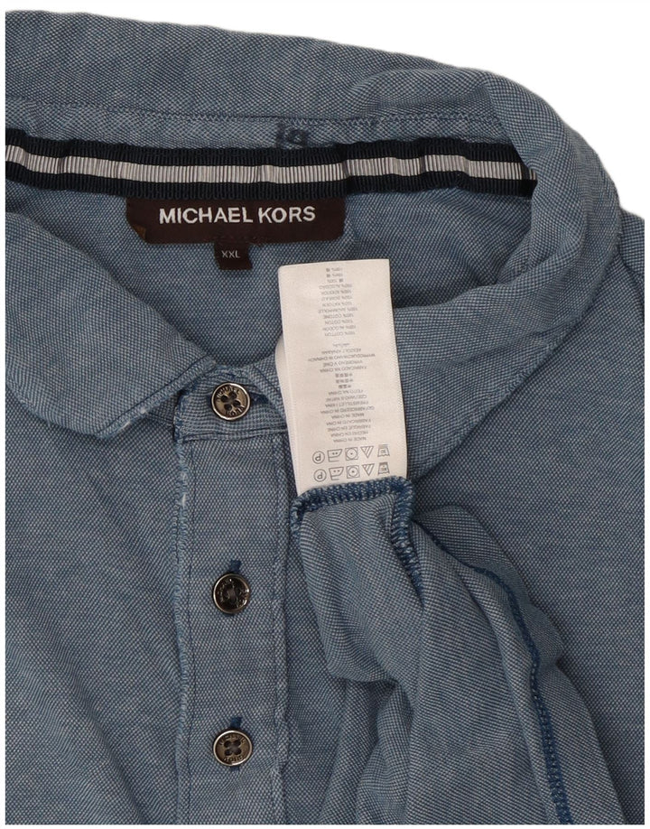 Polo da uomo Michael Kors 2XL in cotone blu