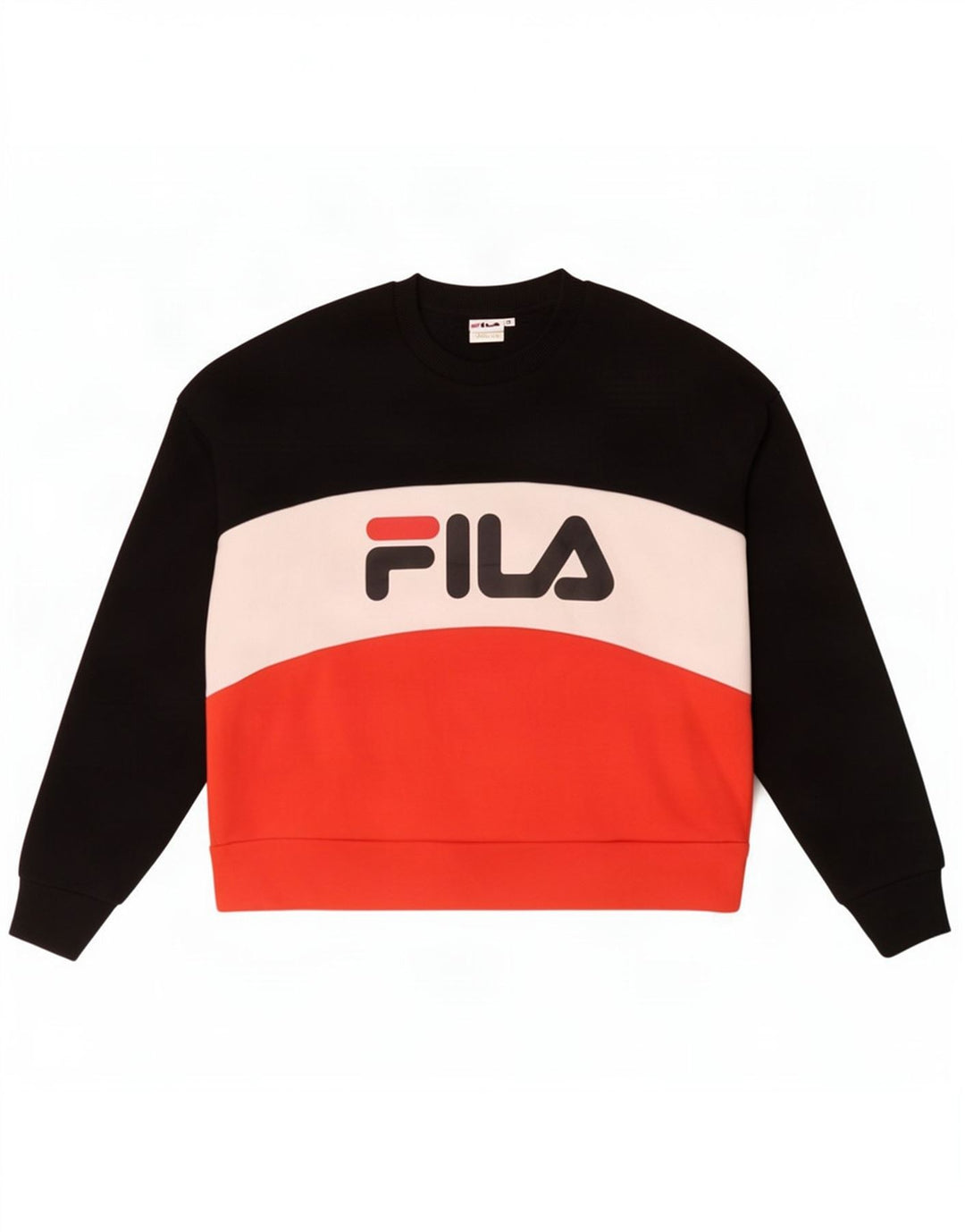 Felpa grafica da donna Fila Maglione UK 14 medio multicolore