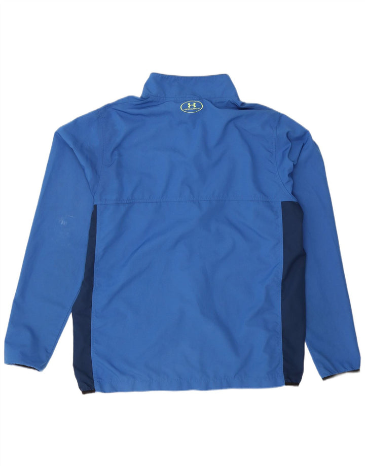 Giacca da ginnastica da uomo Under Armour grande in poliestere color block blu
