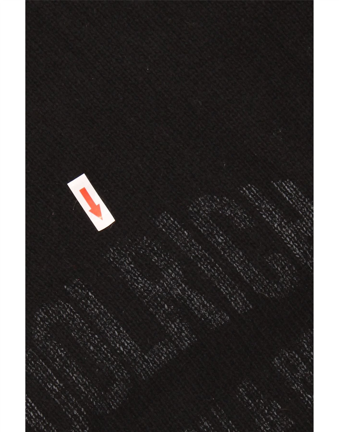 Maglione maglione girocollo con grafica da uomo Woolrich XL lana nera