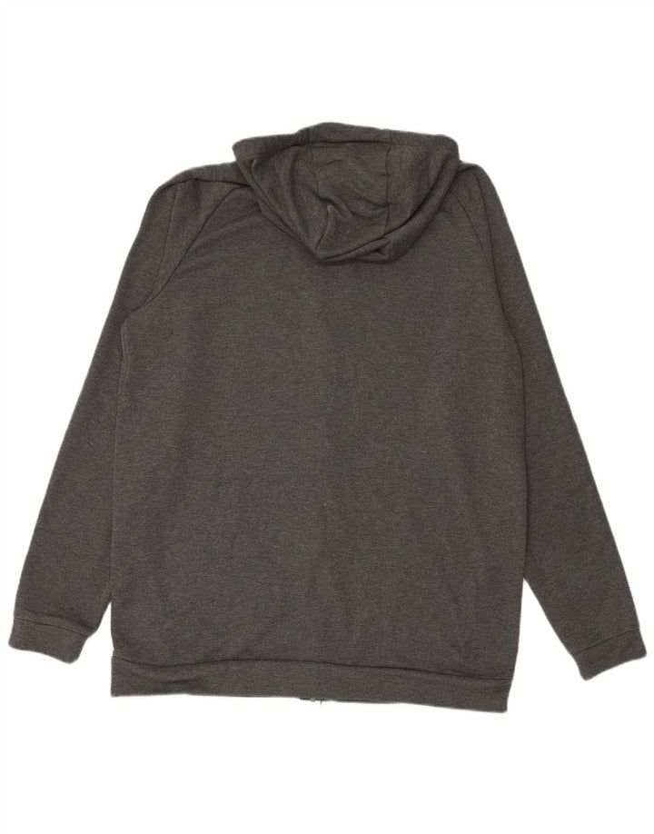 Felpa con cappuccio e zip NIKE Dri Fit da uomo XL grigio poliestere