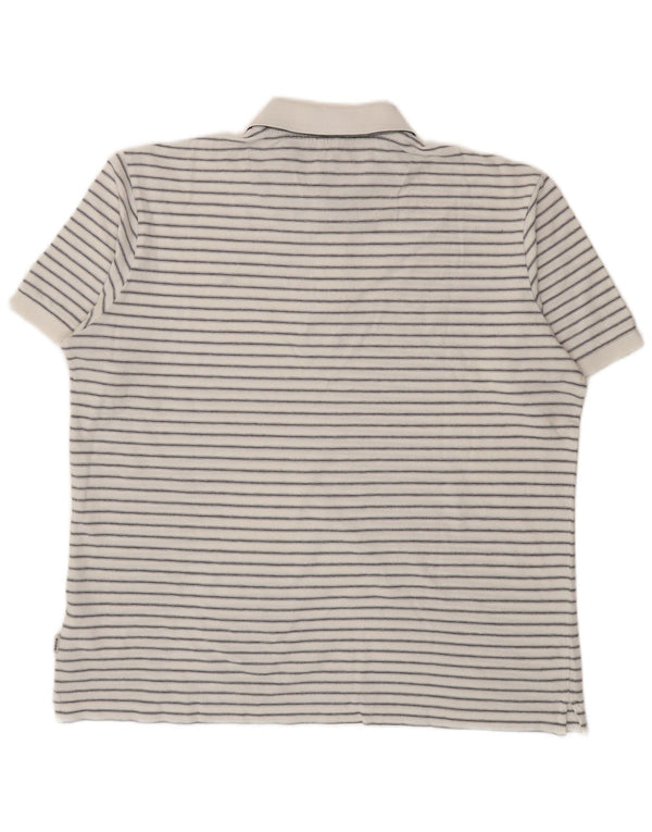 Polo Geox Uomo Respira 2XL Cotone a Righe Bianche